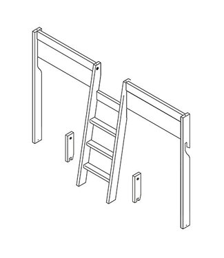 Lifetime Lifetime schuine trap en diversen voor 4-in-1 bed