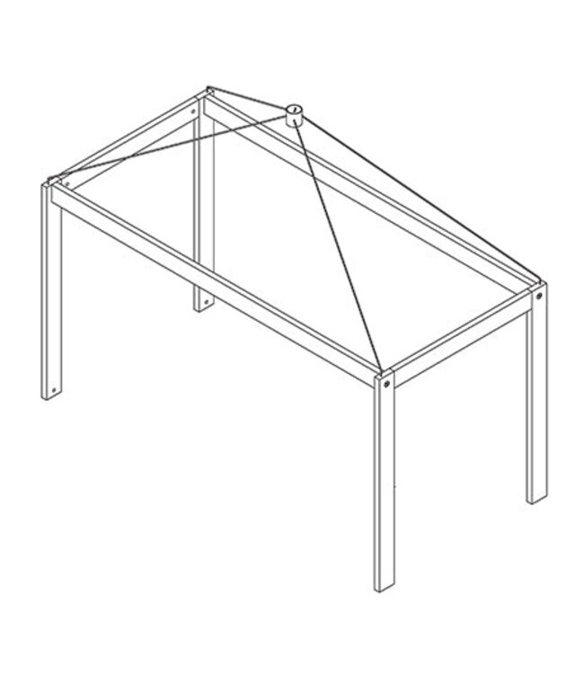 Lifetime frame voor hemelbed