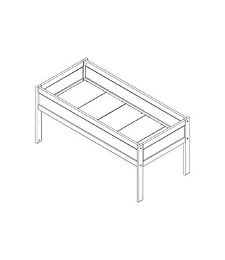 Lifetime Lifetime bed met lange poten incl. bodemplaten
