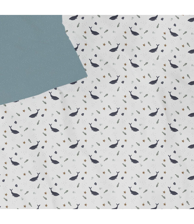 Lifetime Ocean Life 140x200 cm Dekbedovertrek