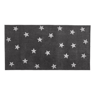 Lifetime vloerkleed grey & stars 3d effect