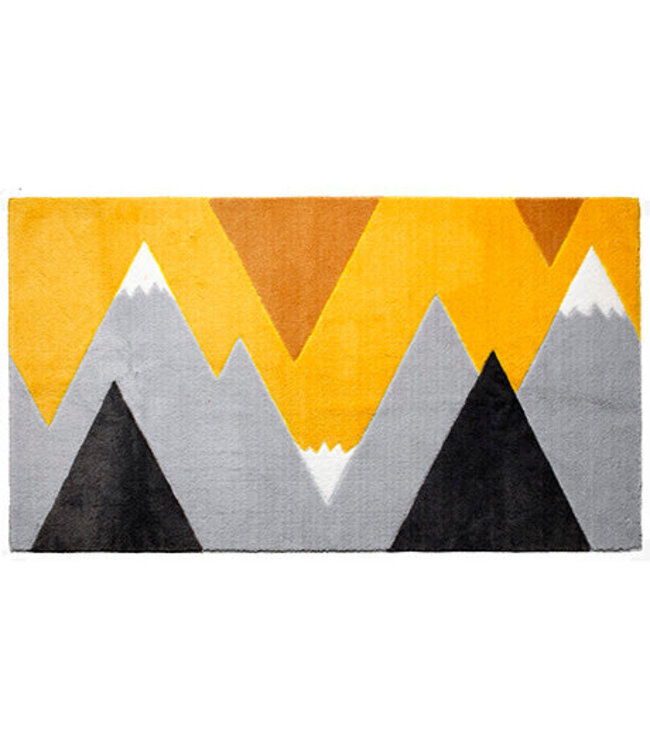 Lifetime vloerkleed mountain trip geel