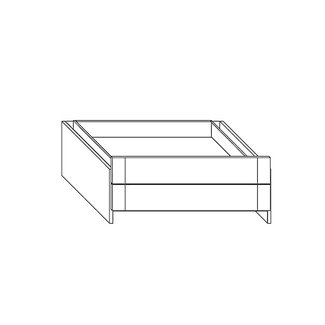 Lifetime Lifetime onderbouw kast element met 2 brede laden 100 cm