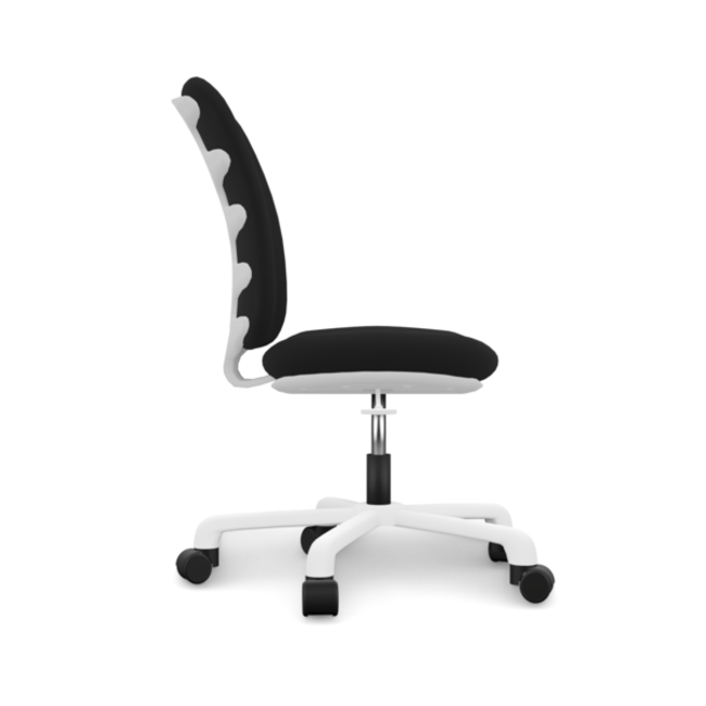 Lifetime bureaustoel model comfort / zwart / wit