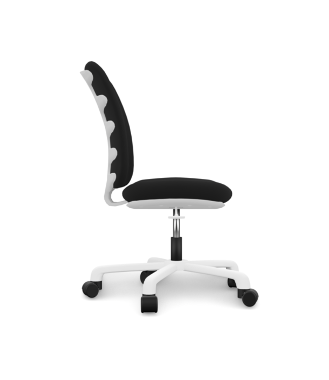 Lifetime bureaustoel model comfort / zwart / wit