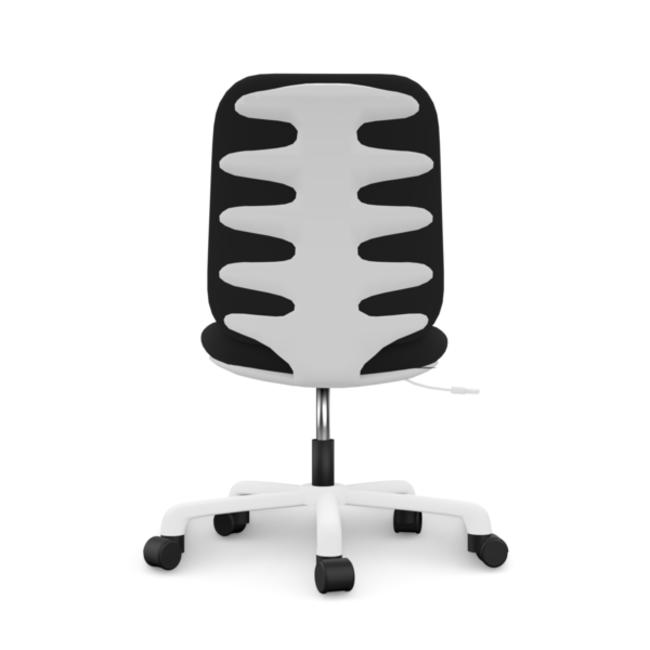Lifetime bureaustoel model comfort / zwart / wit