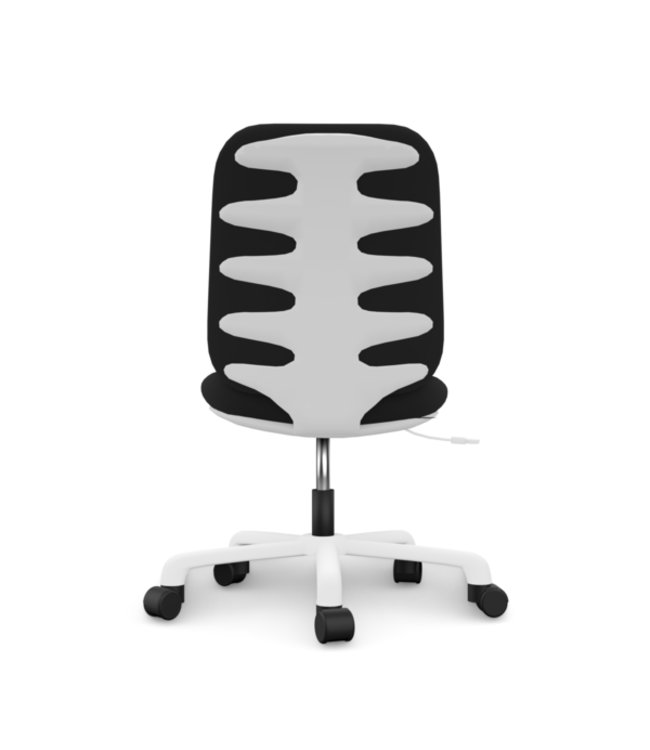 Lifetime bureaustoel model comfort / zwart / wit