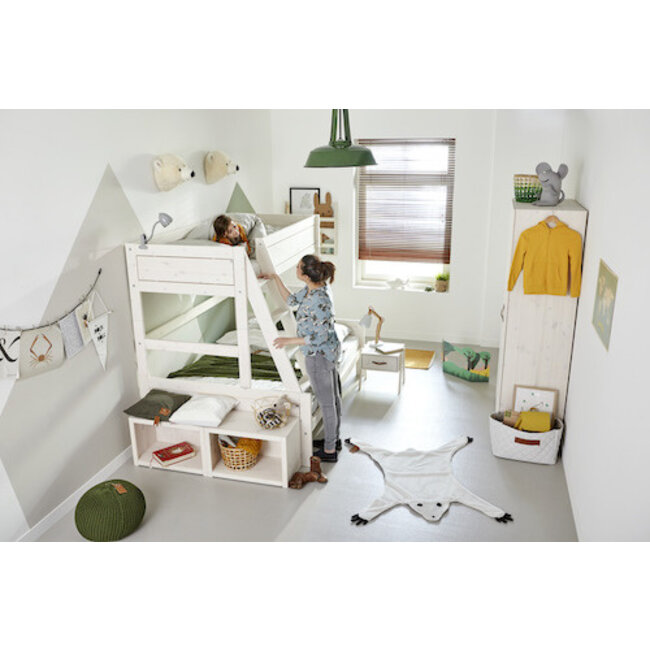 Lifetime stapelbed family 90-140 met trapkast