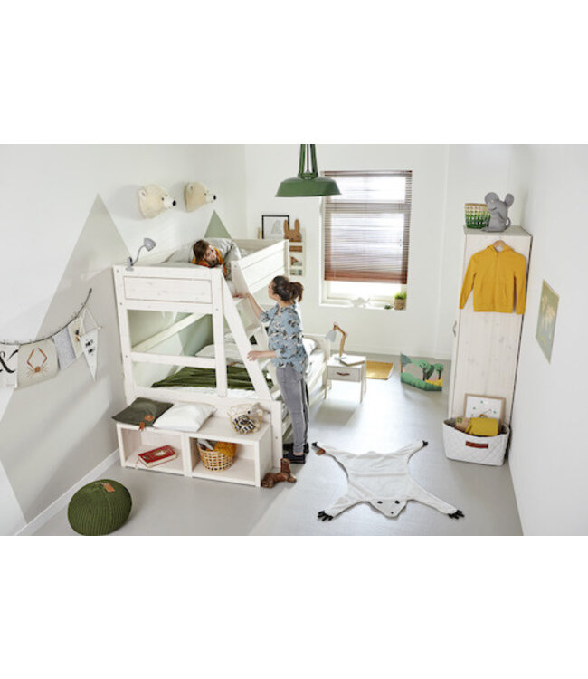 Lifetime stapelbed family 90-140 met trapkast