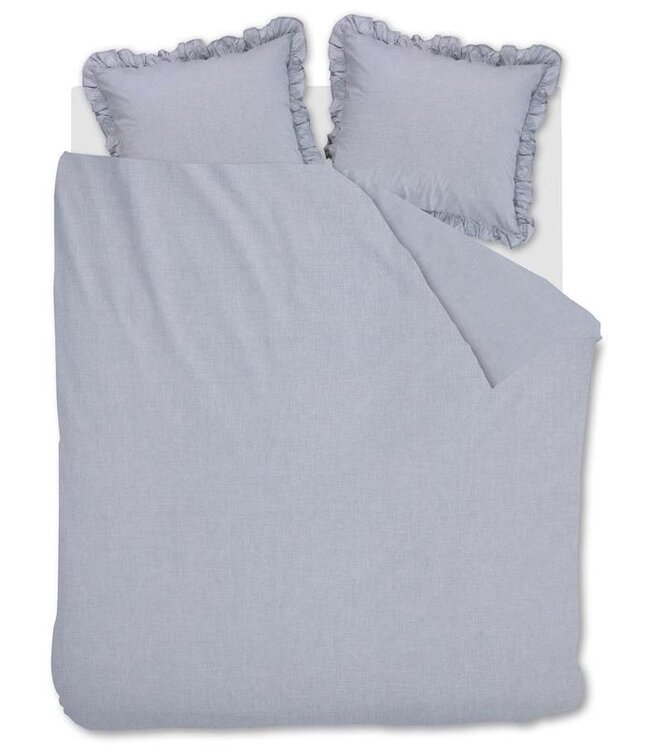 At Home by Beddinghouse Flamboyant Dekbedovertrek Blue Grey