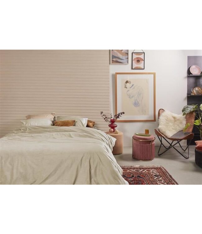 At Home by Beddinghouse Cosy Corduroy Dekbedovertrek Off-white