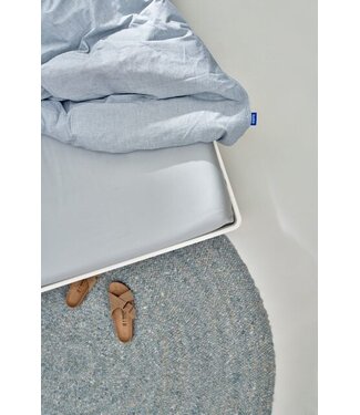 Auping Auping Organic Satijnkatoen Hoeslaken light grey