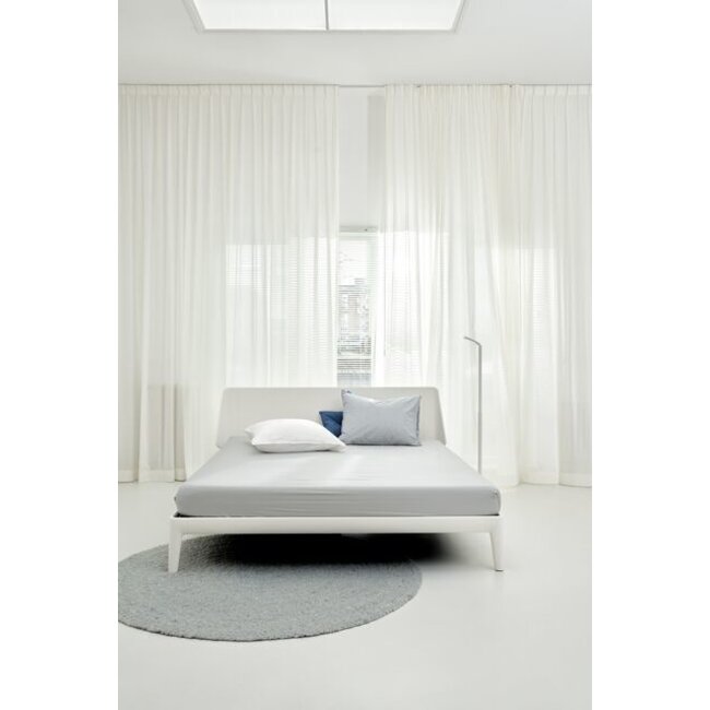 Auping Organic Satijnkatoen Hoeslaken light grey