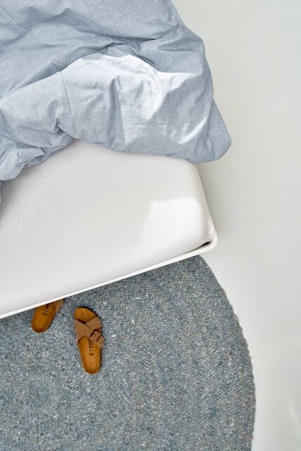 Auping Organic Satijnkatoen Hoeslaken off white