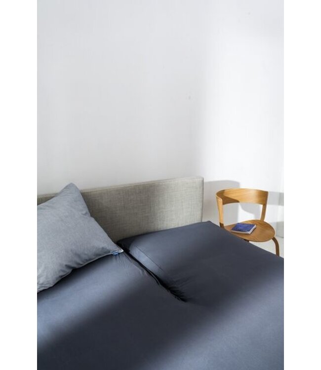 Auping Organic Jersey Hoeslaken Splittopper soft cool grey