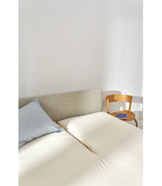 Auping Auping Organic Jersey Hoeslaken Splittopper soft off white