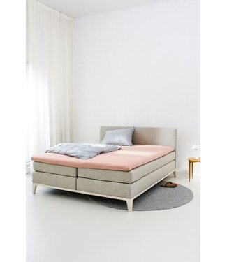 Auping Auping Organic Jersey Hoeslaken topper soft blush