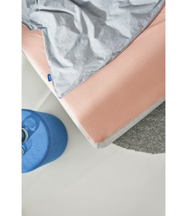 Auping Organic Jersey Hoeslaken topper soft blush