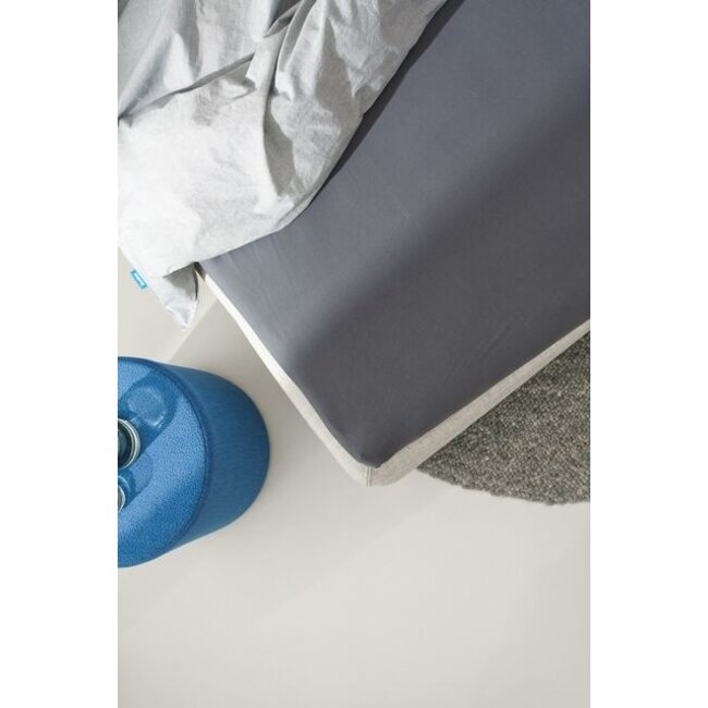 Auping Organic Jersey Hoeslaken topper soft cool grey