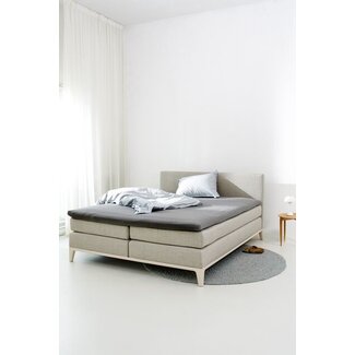 Auping Organic Jersey Hoeslaken topper soft warm grey
