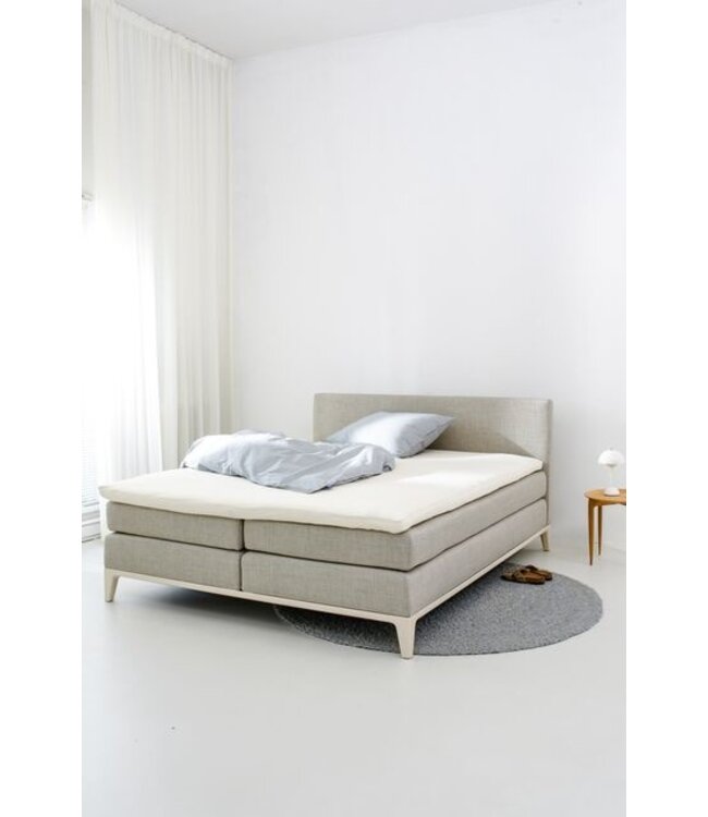 Auping Organic Jersey Hoeslaken topper soft off white