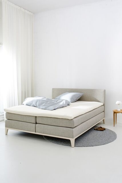 Auping Organic Jersey Hoeslaken topper soft off white