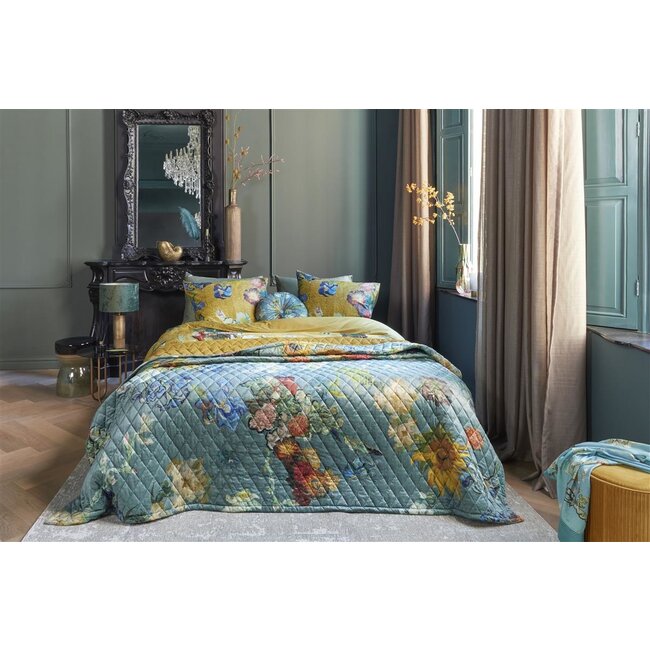 Beddinghouse x Van Gogh Museum Partout des Fleurs sprei Green