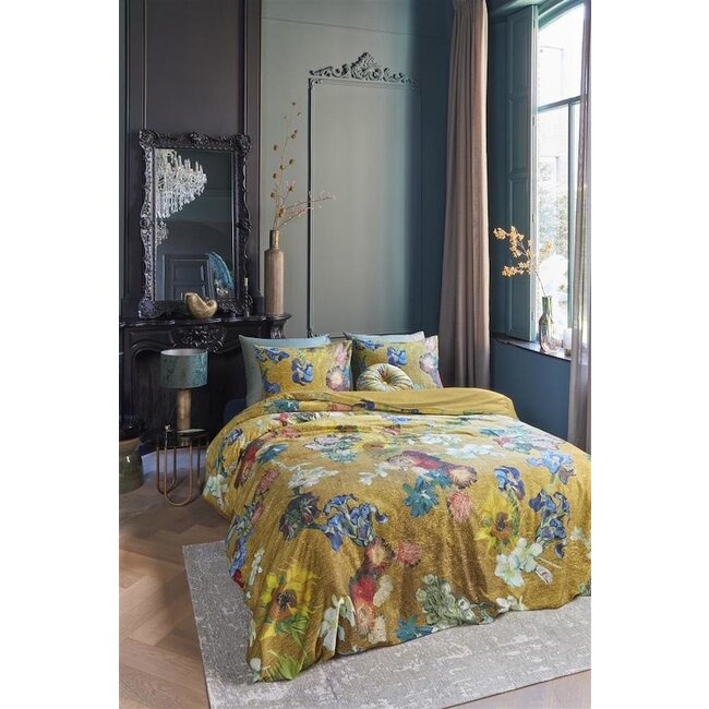 Beddinghouse x Van Gogh Museum Partout des Fleurs dekbedovertrek Gold