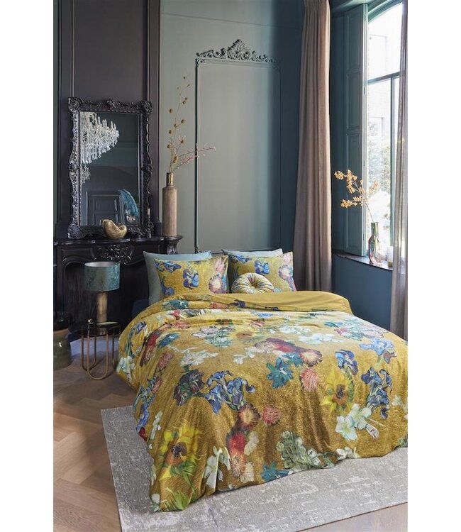 Beddinghouse x Van Gogh Museum Partout des Fleurs dekbedovertrek Gold
