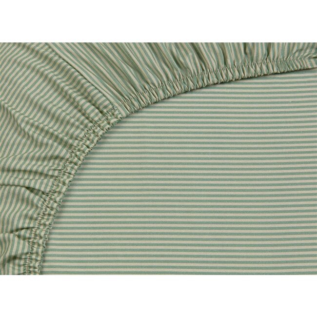 Pip Studio Duo Stripe Khaki Hoeslaken