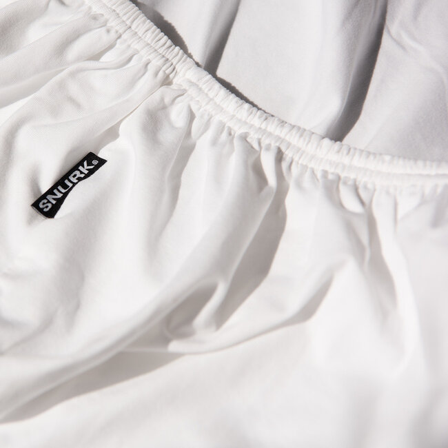 Snurk Uni White Fitted Sheet