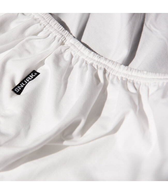 Snurk Uni White Fitted Sheet