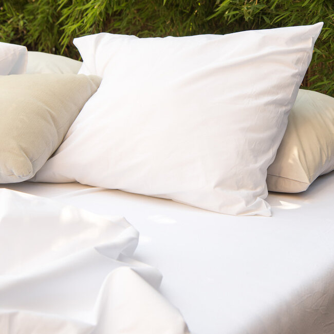 Snurk Uni White Fitted Sheet