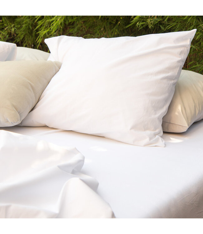 Snurk Uni White Fitted Sheet