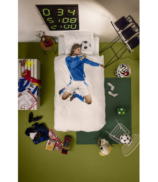 Snurk Snurk Soccer Champ Blue dekbedovertrek