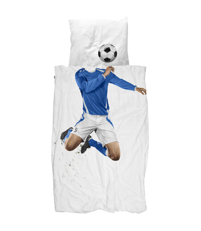 Snurk Soccer Champ Blue dekbedovertrek