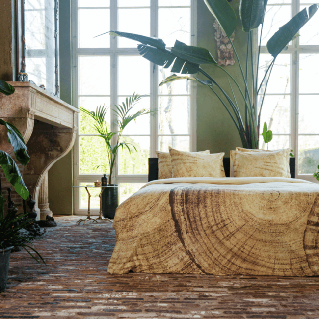 Kayori dekbedovertrek Banya Offwhite