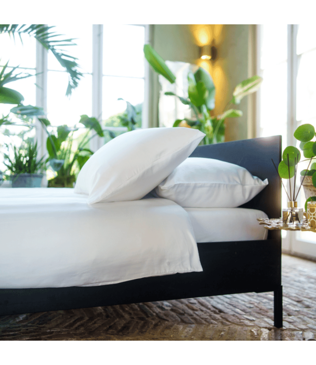 Kayori dekbedovertrek Daiki Tencel Wit