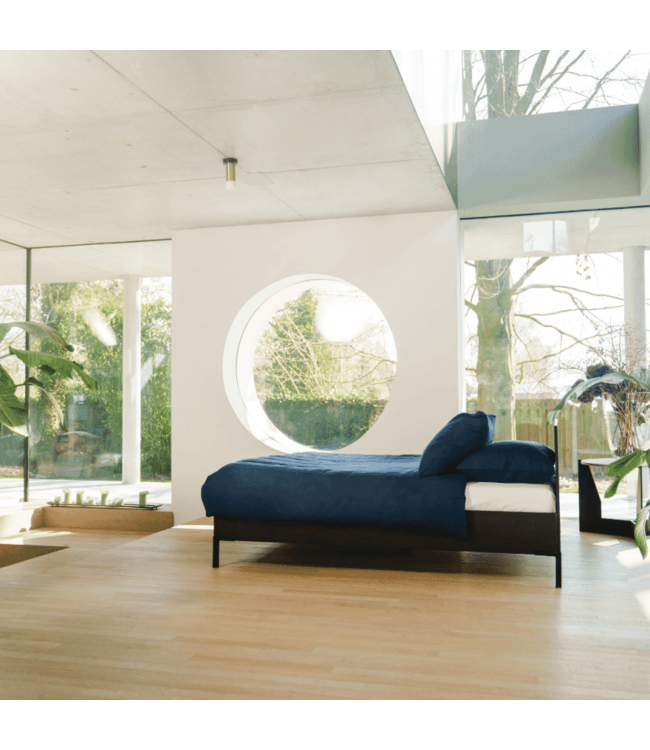 Kayori dekbedovertrek Kiyo Tencel Donkerblauw