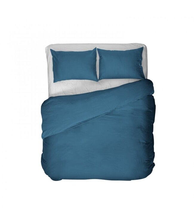 Kayori dekbedovertrek Kiyo Tencel Donkerblauw