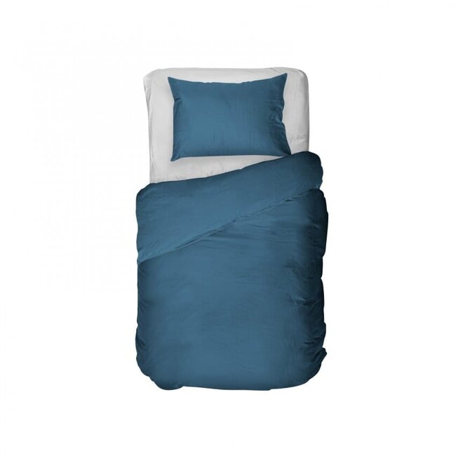 Kayori dekbedovertrek Kiyo Tencel Donkerblauw