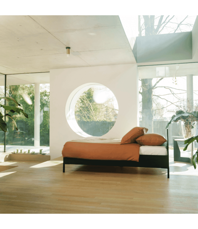 Kayori dekbedovertrek Kiyo Tencel Donkertaupe