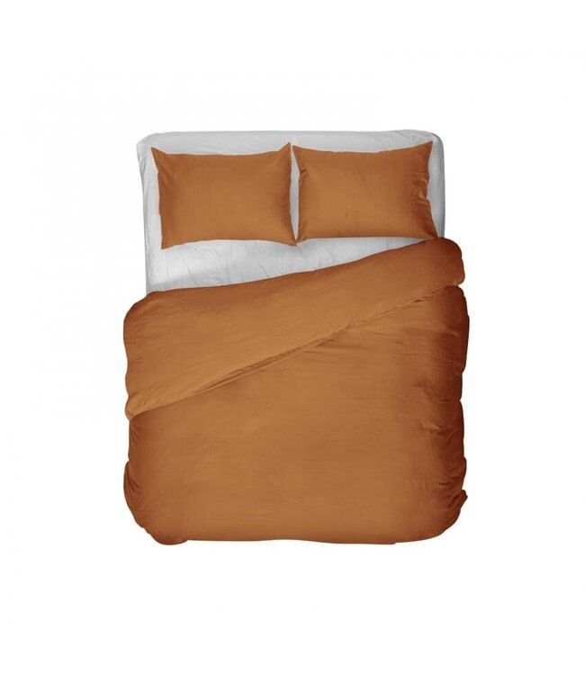 Kayori dekbedovertrek Kiyo Tencel Donkertaupe