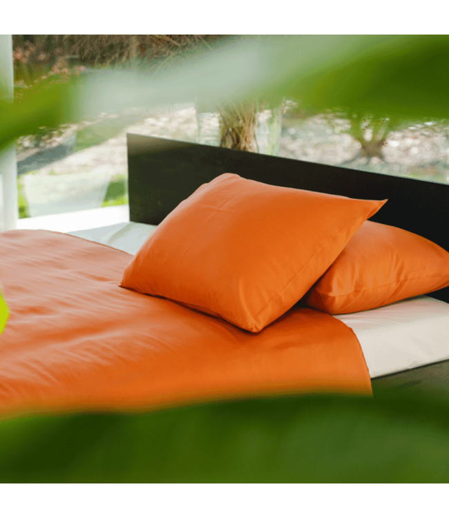 Kayori dekbedovertrek Kiyo Tencel Terracotta