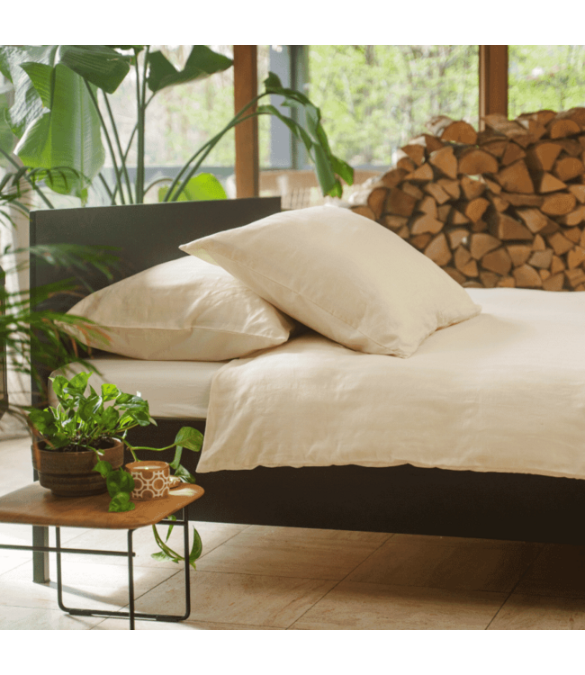 Kayori dekbedovertrek Nani Linnen Offwhite