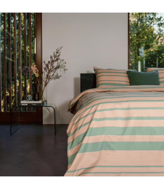 Kayori dekbedovertrek Sora Tencel Olijfgroen