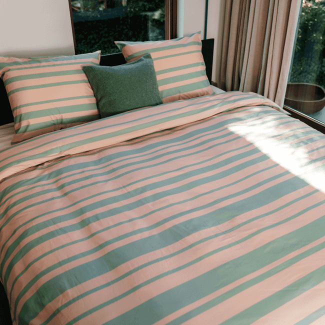 Kayori dekbedovertrek Sora Tencel Olijfgroen
