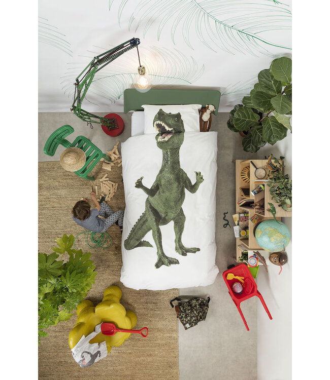 Snurk Dino dekbedovertrek