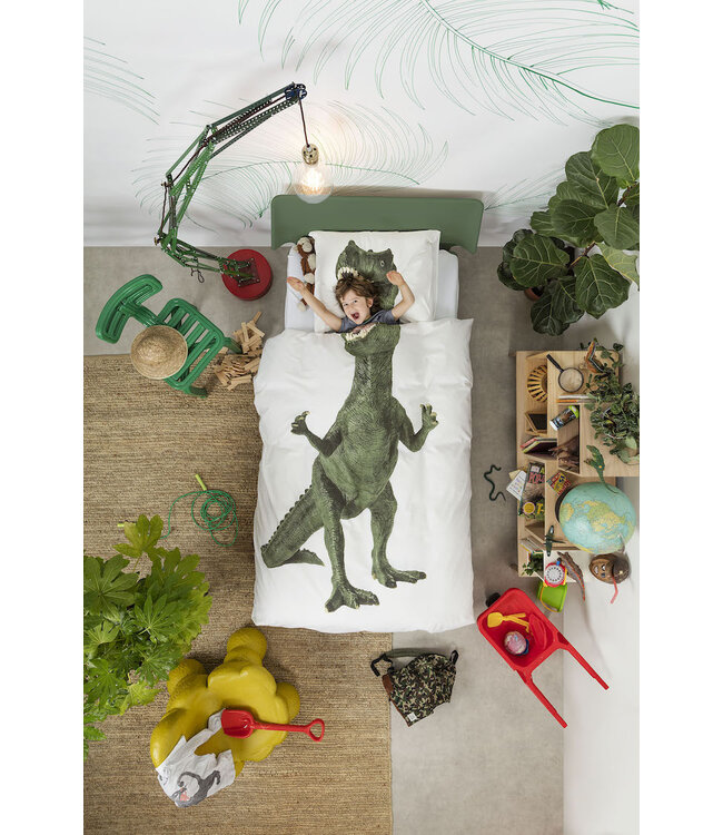 Snurk Dino dekbedovertrek