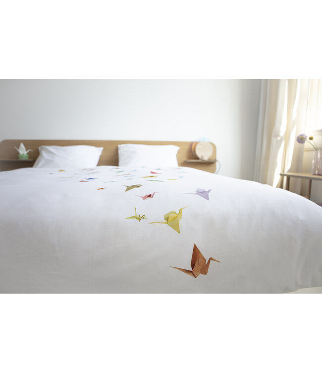 Snurk Crane Birds dekbedovertrek
